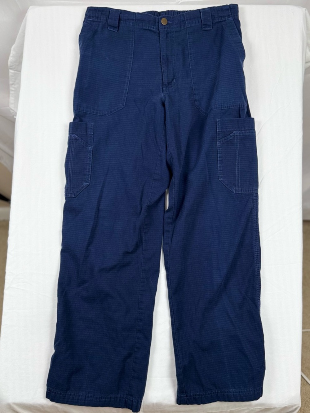 Carhartt C54108 Blue Cargo Scrub Pants Mens Small Ripstop Medical Work